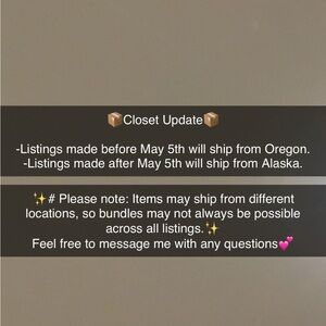 🚨Closet Update Notice 🚨(Please read description)